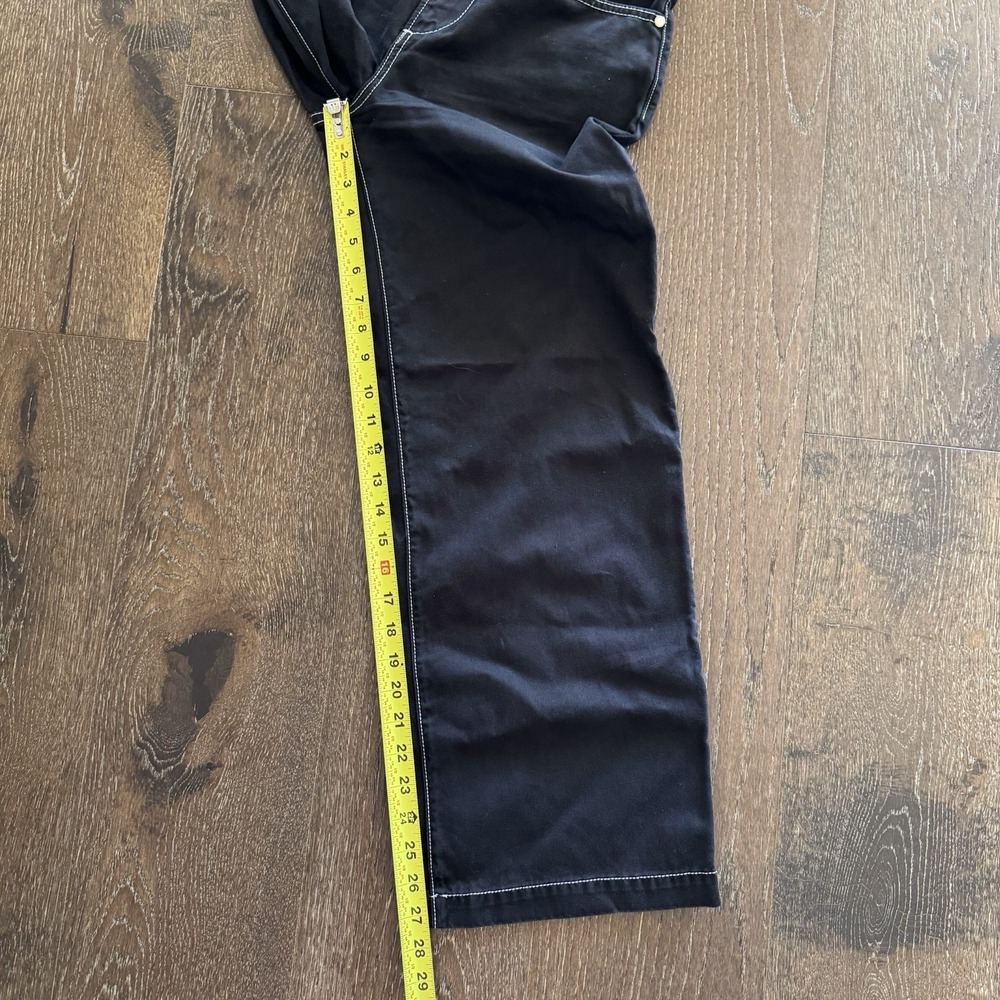 Reformation Carpenter Pants Womens Size 25 Black High Rise Wide Leg Grunge Punk - Picture 5 of 9